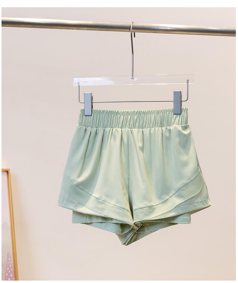 Women's Quick-Dry Summer Yoga Set: Lightweight, Breathable, Anti-Exposure Two-Piece with Short Sleeves and Shorts for Fitness and Running