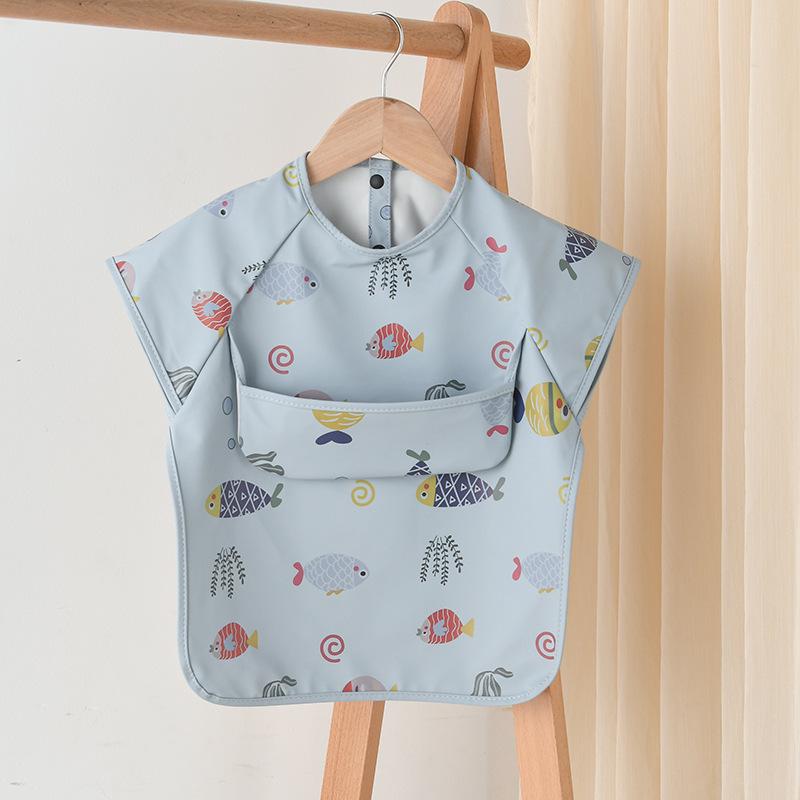 Dwustronny śliniaczek niemowlęcy bez rękawów w stylu koreańskim: Wodoodporny i odporny na zabrudzenia do karmienia