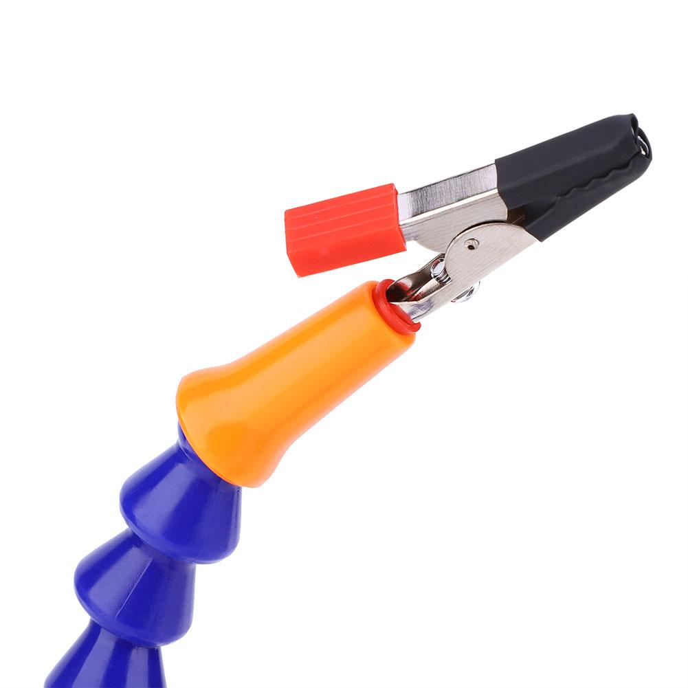 Flexible 3 Arms Soldering Holder Blue Multifunctional for Circuit Board Repairing and Fixing