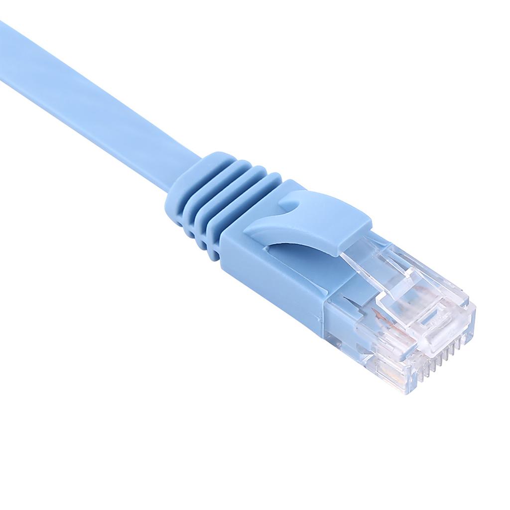 RJ45 CAT6 Ethernet Network Flat LAN Cable UTP Patch Router Cables 1000M Blue
