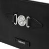 Versace Medusa Biggie Series Detachable Strap Zipper Closure Leather Clutch Small Men Clutch Black Silver 1006240-1A03190-1B00P