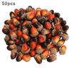 50Pcs/Set 3cm Artificial Acorns Realistic Mini Reusable Anti-fade DIY Foam Halloween Christmas