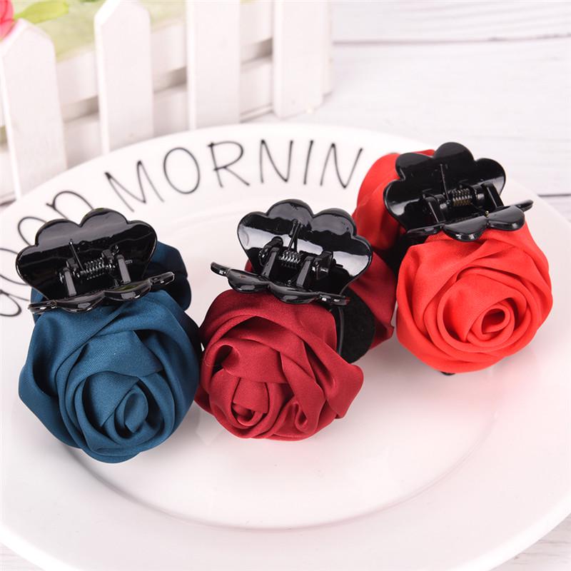 Hair Clip Rose Hair Claws Clips Hair Accessories For Women Girls Hair Crab Clamp Hair Clip Rose Hair Claws Clips Hair Accessories For Women Girls Hair Crab Clamp