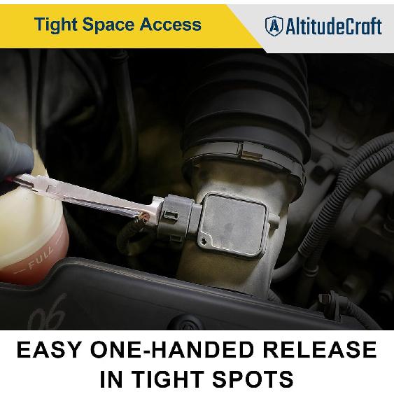 Electrical Disconnect Pliers 2-Piece Set, Includes Straight and 60° Angled Electric Disconnect Pliers for Automotive Connectors