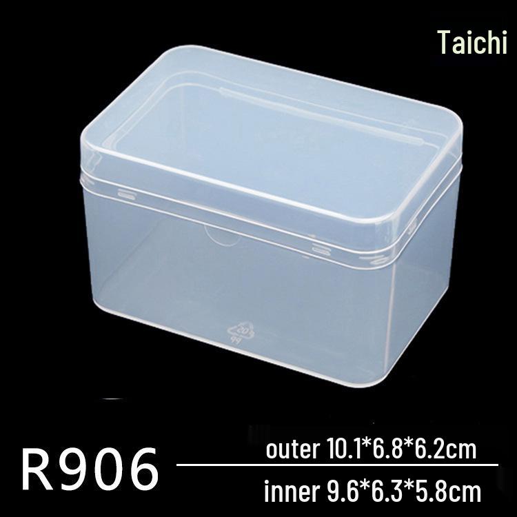 Rectangular Transparent Plastic Storage Box for Accessories and Screws