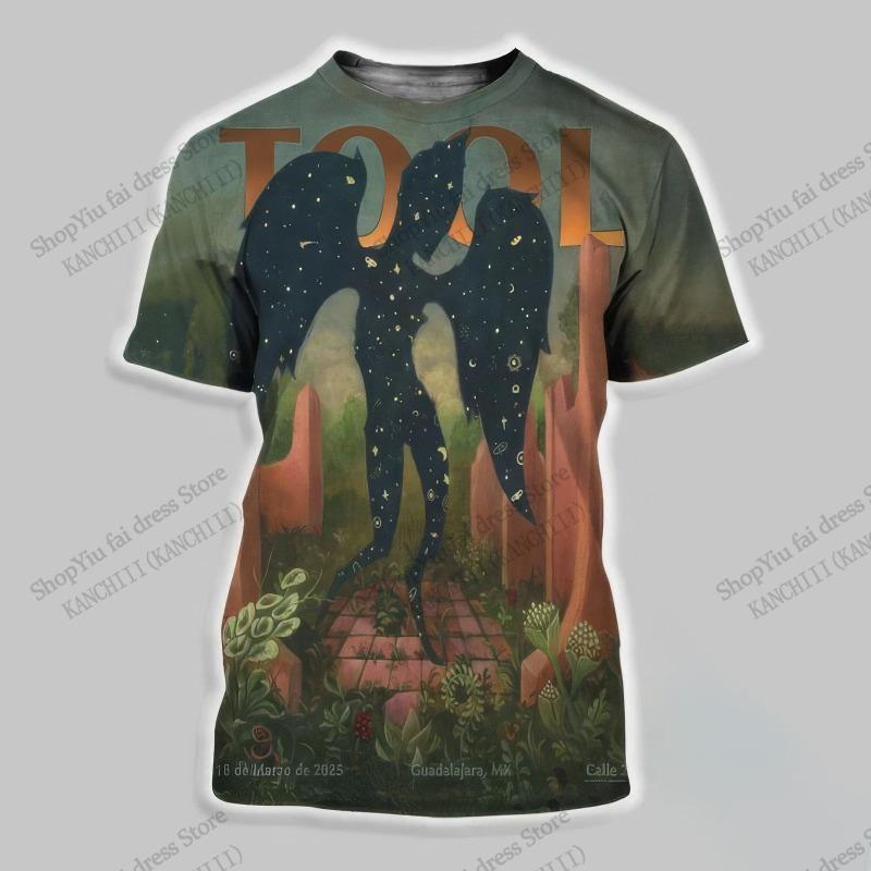 T-shirt 2026 Nouveau Groupe de Rock Tool Tour Impression 3D T-shirt Hommes Femmes Mode Hip Hop Manches Courtes T-shirt Hauts pour Enfants T-shirts Vêtements pour Hommes
