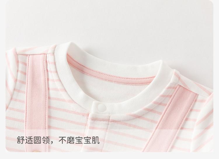 David Bella Women's Knitted Climbing Clothes Spring Clothes New Baby Antibacterial and Mite proof Cotton jumpsuit