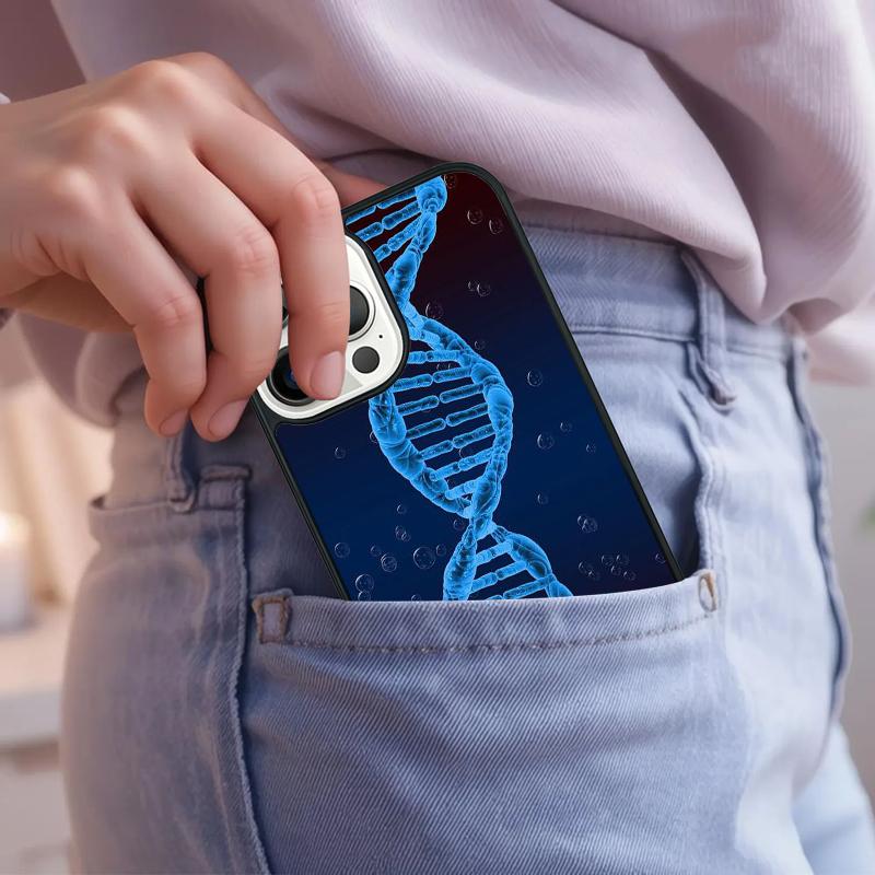 

Retro DNA Science Illustration Phone Case For iPhone 17 Air 15 16e 14 13 Pro Max Coque 12 11 Pro Max PLUS cover iPhone 16e