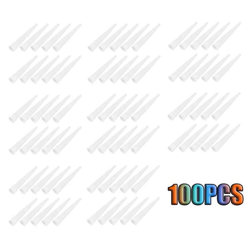 2026+ 100 PCS Plastic Caulking Nozzles Extender Caulk Nozzle Tip Tool for Caulk Nozzles Applicator, Easy to Use, White