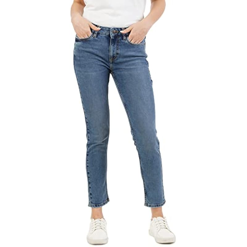 INKD Women's Contrast Stitch Stretchable Skinny Fit Jeans