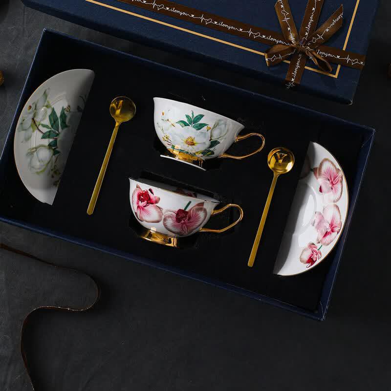 UOSO Luxury Bone China Coffee & Tea Set