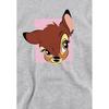 Bambi Childrens/Kids Face Heather Hoodie