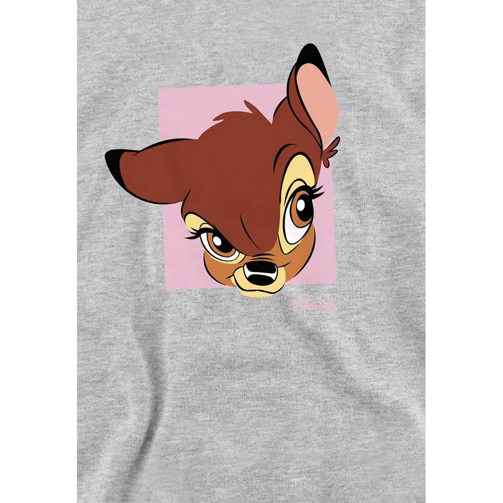 Bambi Childrens/Kids Face Heather Hoodie