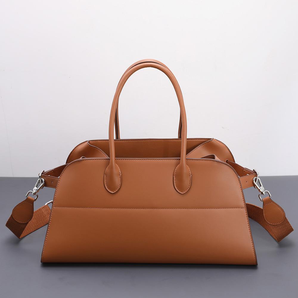 Niszowy Design Skórzana Minimalistyczna Styl Old Money Przenośna Torba na Ramię Listonoszka Damska Skóra Bydlęca Dojazdy Duża Torba Torba Tote