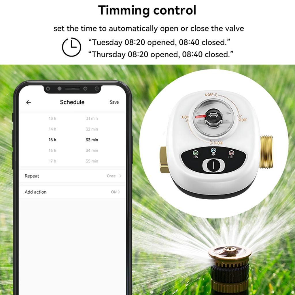 EWeLink ZigBee Watervalve Automatic Switch Intelligent Ballvalve IP65 Waterproof Rating Wireless
