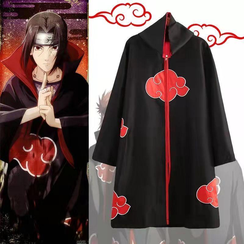 Naruto Akatsuki Cloak Cosplay Costume: Uchiha Itachi, Deidara, Sasori, Obito, Tobi, Fourth Hokage Edition