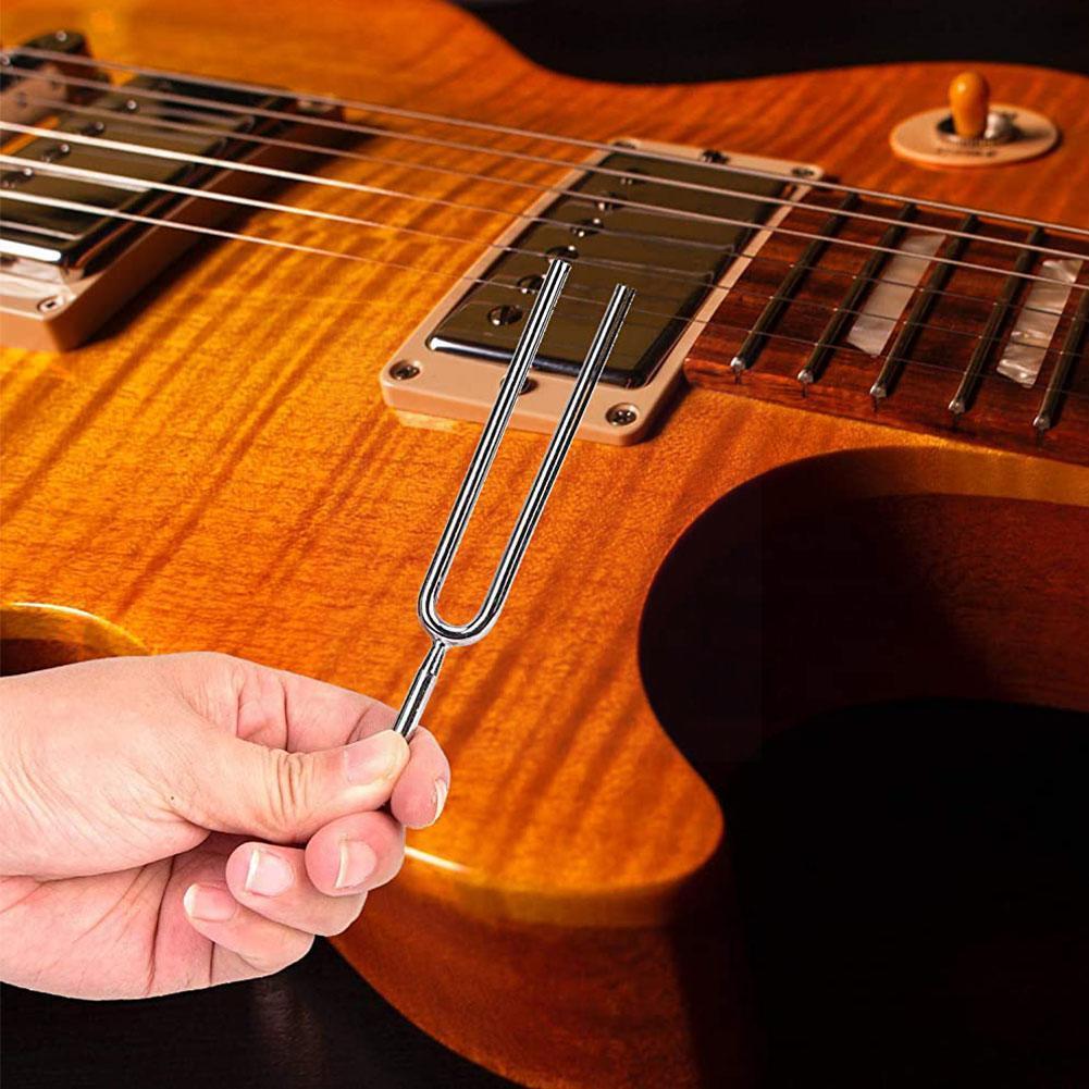 Ladicí vidlička laditelná 440 Hz tón A ocelová ladicí hudební nástroj pro housle kytaru ladička 120 mm ladicí vidlička P4W7