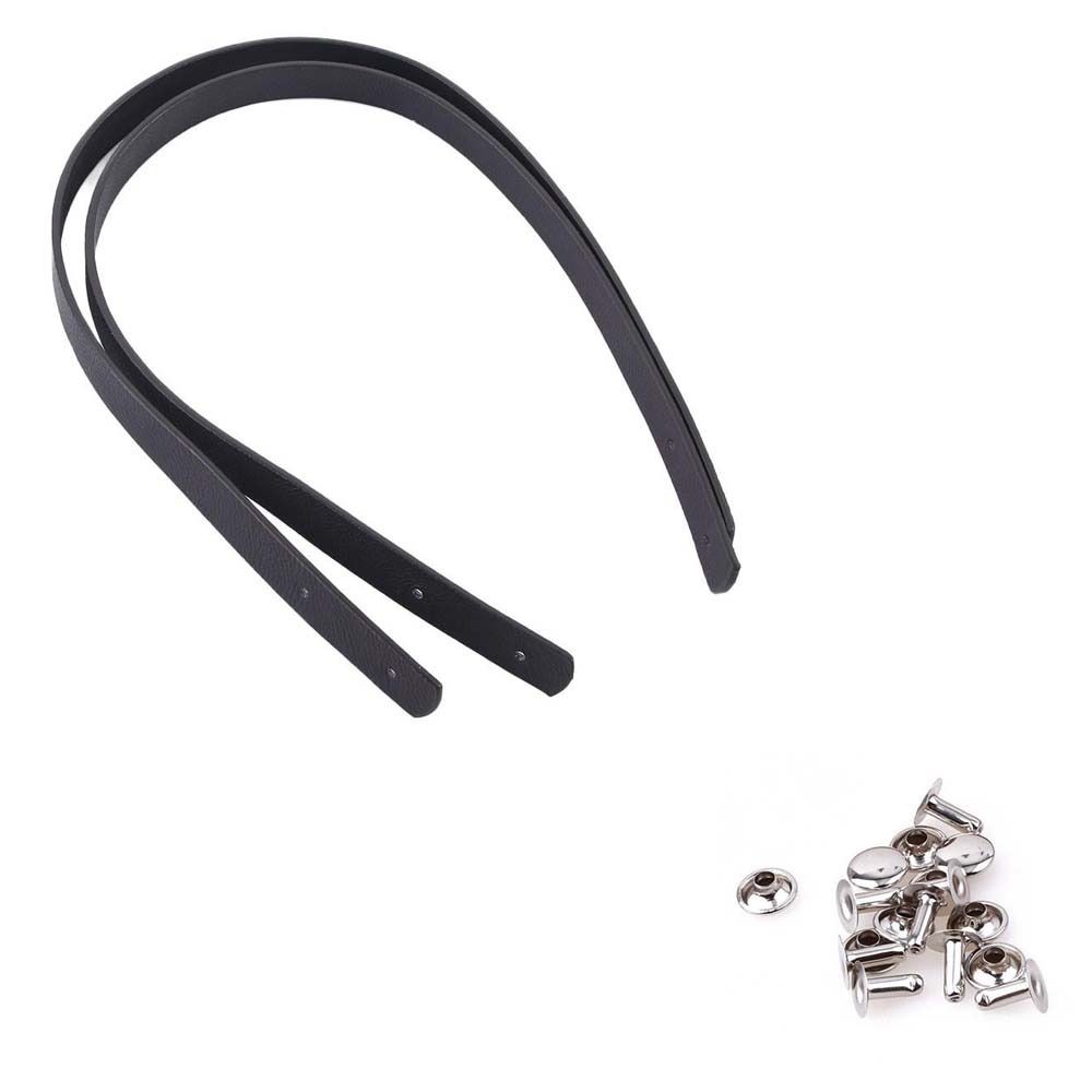 

60см Аксессуары для сумок Ручка Ремешок Лента Кожаный ремешок Женские ручки для сумки Ремешок для сумки через плечо чёрный