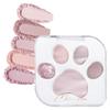 MilleFee Meow Paws Eyeshadow Palette Cat Eye Makeup Eyeshadow Cosmetics Glitter MilleFee Paw Print Palette (01 Amaenbo) 5-Color