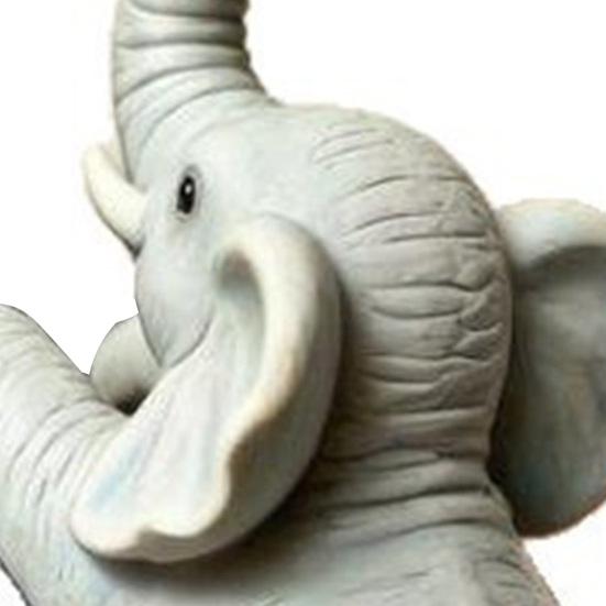 Cute Climbing Elephant Statue Small Elephant Planter Hugger Resin Hanging Animal Figurine Flower Pot Decoration for Garden Balcony Patio Lawn Home