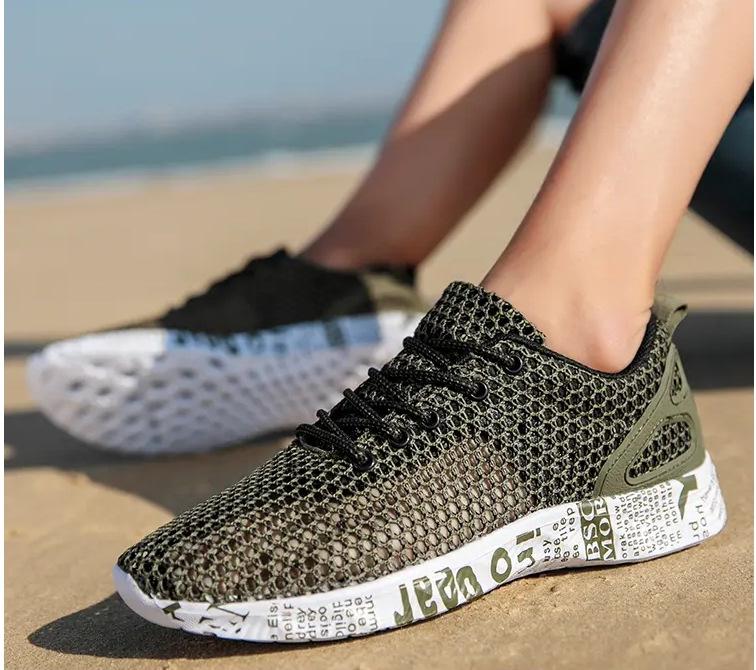

Летние мужские туфли, дышащие, тонкие, полые, сетчатые, одинарные, большого размера, мужские, спортивные, повседневные, беговые, модные туфли 39