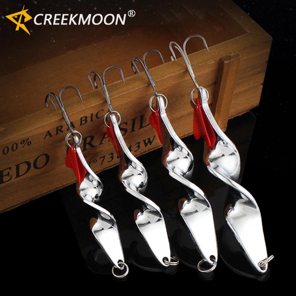 

10 шт. Металлические блесны с вращением на 360 градусов, твердые приманки-ложки, рыболовные приманки для дальнего заброса на форель, блестки, искусственные приманки для рыбы 10 г 14 г 21 г 28 г 10g