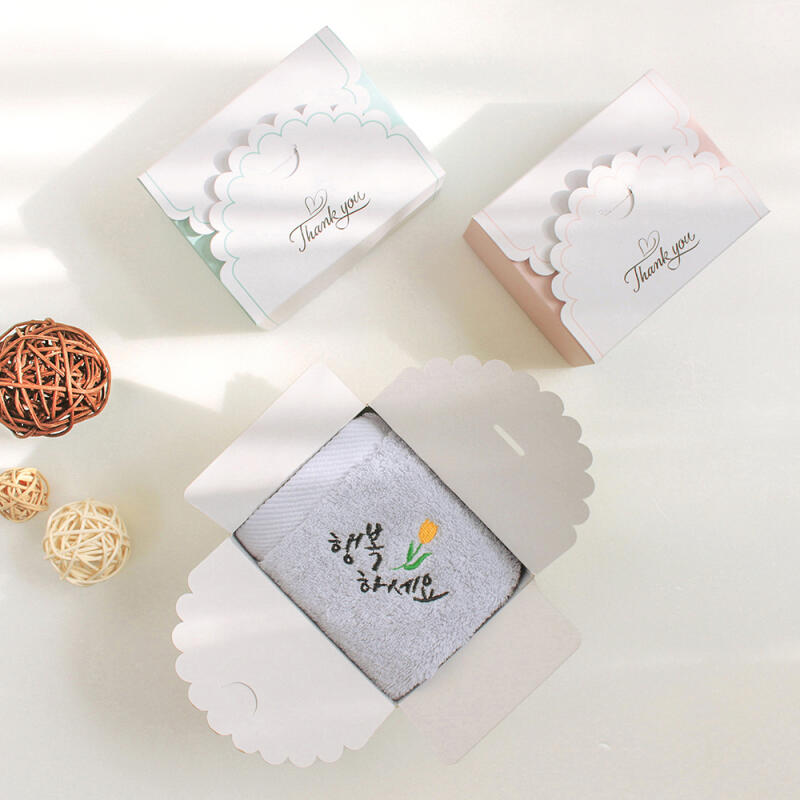 

Cali embroidery 40-count ring towel lace case 02. Peach Pink (Healthy)