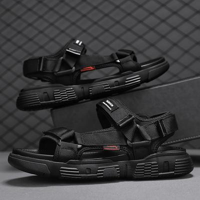 Sandalias de verano para hombre, zapatos casuales de cuero genuino para hombre, sandalias de cuero para hombre para exteriores, zapatos de playa para hombre, zapatos romanos para hombre