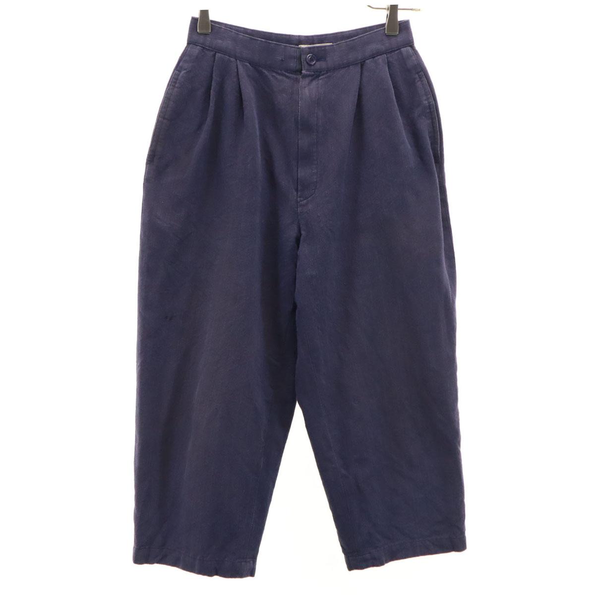 

ISSEY MIYAKE 70-е годы Оригинальная бирка Укороченные брюки фиолетовые Женские Б/У