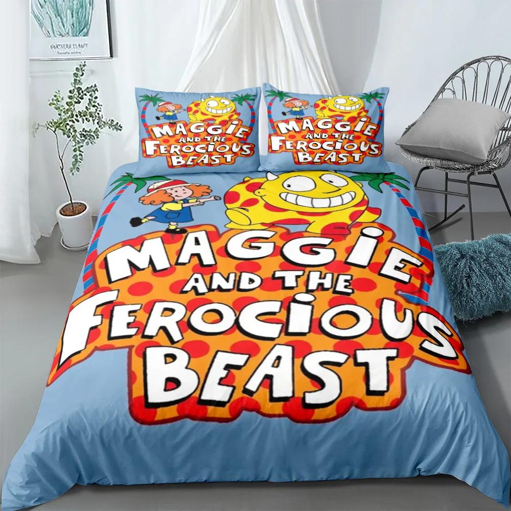 Maggie a Zuřivá bestie Sada povlečení bez prostěradla King Queen Double Full Twin Single Size Sada ložního prádla
