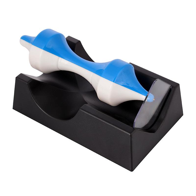 Two-Color Magnetic Levitation Gyro Toy: Rotating Physics Model with Plastic Pendulum In TikTok Style.