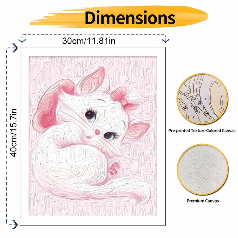 Disney Marie Cat Digital Oil Painting Art Handmade Diy Gift Home Decoration