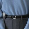 BT8031 Daily Round Buckle Cowhide Belt 18mm