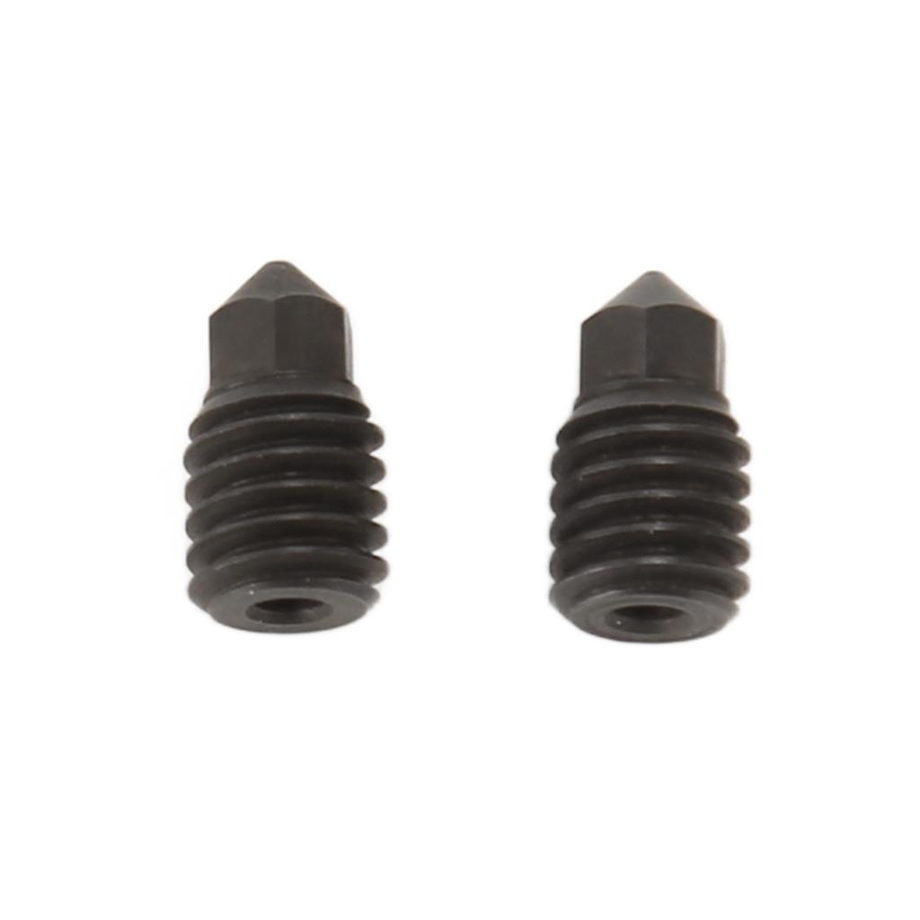 2 Stück Hotend-Düse für Bambu Lab X1 0,2 mm 0,4 mm Gehärteter Stahl 3D-Drucker Stahldüse zur Reparatur