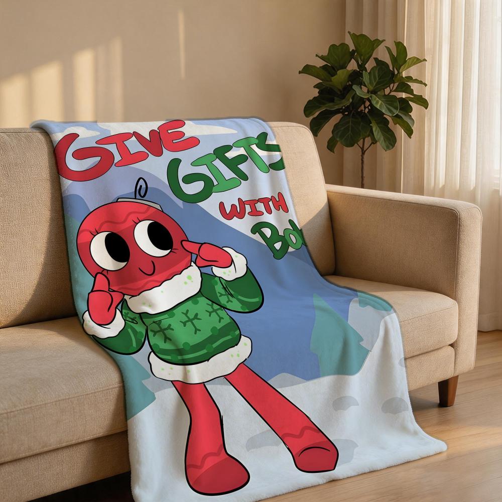 Game D-Dandy's WorldS Throw Short Plush Throw Blanket Soft Skin-Friendly Multi-Scene Home Office