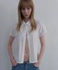 Unessin Sheer Cap Sleeve Shirt_Ivory
