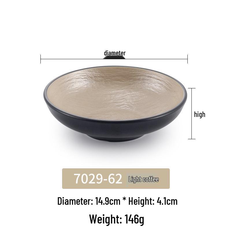 Japanese Melamine Mushroom Hat Salad Bowl: Creative Shallow Artistic Tableware for Rice, Soup, Noodles, and More