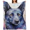 beautiful Australian Kelpie herding dog dog art Throw Blanket Decorative Sofas Decoratives Kid'S Sleeping Bag Blankets