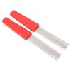 2PCS Guiro Scraper Brush Ergonomic Design Plastic and Stainless Steel Latin Percussion Comb Style Scraper Brush