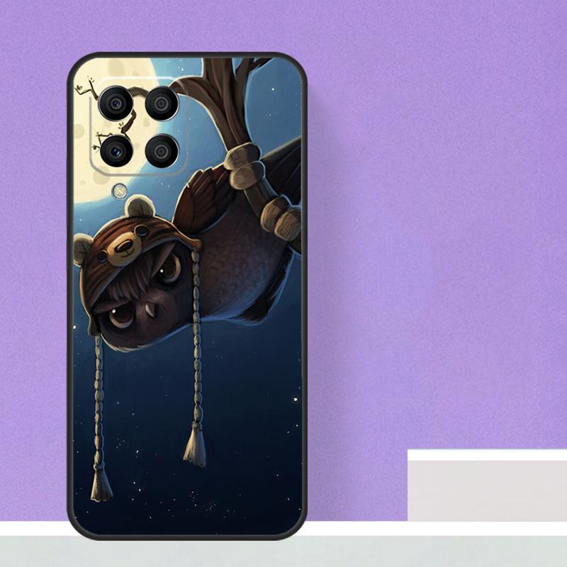 Cute Owl Cartoon For Samsung Galaxy M13 M33 M53 M12 M32 M52 M14 M34 M54 M20 M51 M21 M30s M31s M15 M55 Case