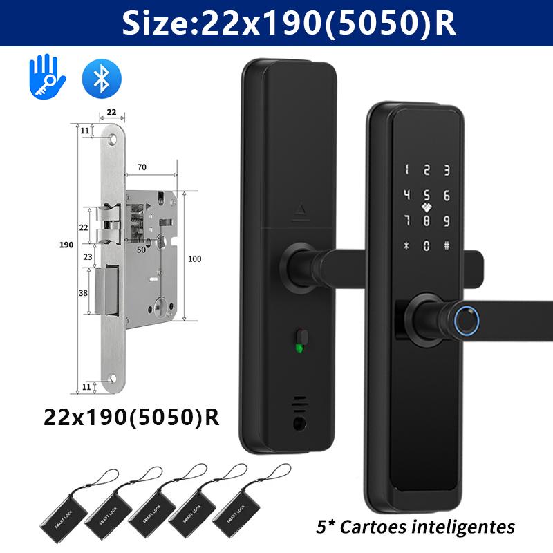 Розумний цифровий електронний замок для дверей, додаток TTlock, напівавтоматичний розумний замок, замок за відбитком пальця, замок для дому та квартири