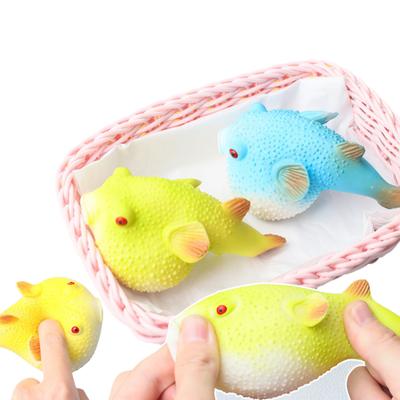 Novelty Squishy Fish Stress Ball Funny Stretch Squeeze Fidget Toy For Kids & Adults Prank Gift For Fool'S Day
