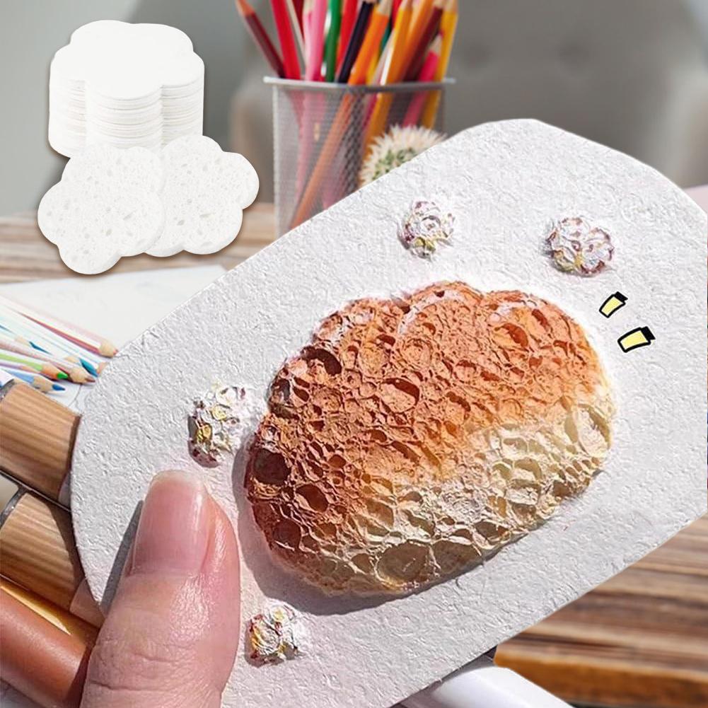 10Pcs Foam Texture Painting Paper Magic Puffy Paint Paper Puffy Popcorn Drawing Texture Painting Kit 3D Art Drawing Sponge Paper