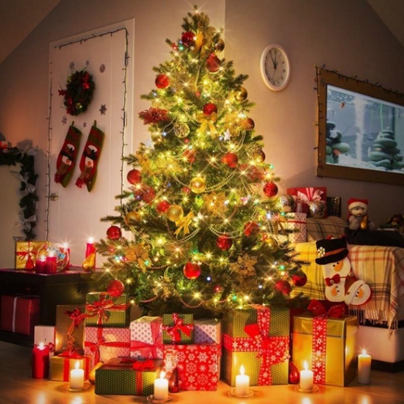 Copper Waterproof Patio Garden Christmas Christmas Lights Wire Solar Power Lights 8 Modes