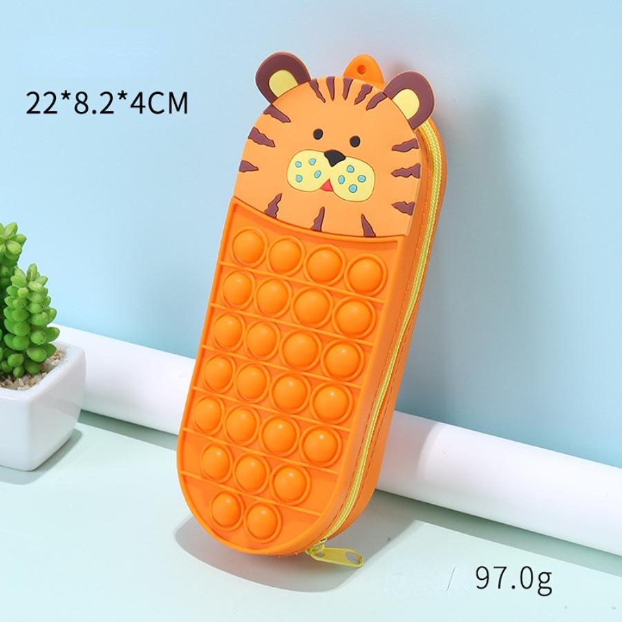 1PC Cute Cartoon Creative Stationery Box School Stationery Storage Bag Puzzle Game Decompression Pen Bag Suitable for Children