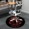 1pc Sugar Skull Design Chair Carpet for Office, Round Non Slip Durable Large Size Office Carpet, Suitable for Office