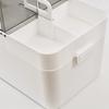 Plastic Storage Box 2 Tier Compartment Multifunctional Makeup Cosmetic Tolietry