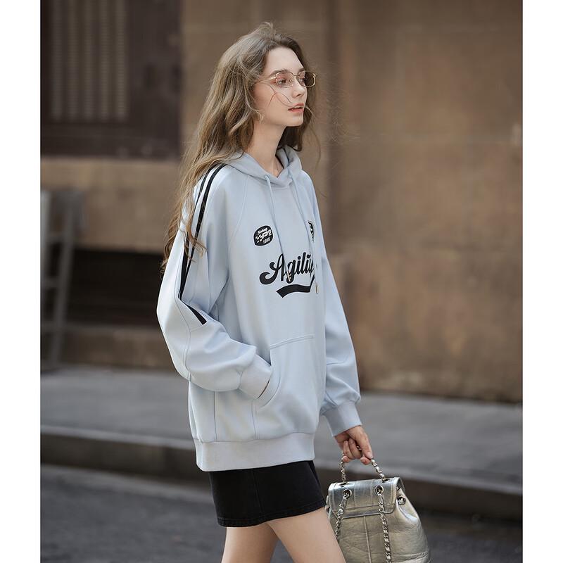 TonLion Women's Hooded Letter Sweatshirt