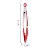 Silicone Food Tong Multipurpose Easy to Clean Kitchen Utensil for BBQ Steak Bread Meat Buffet Self Service