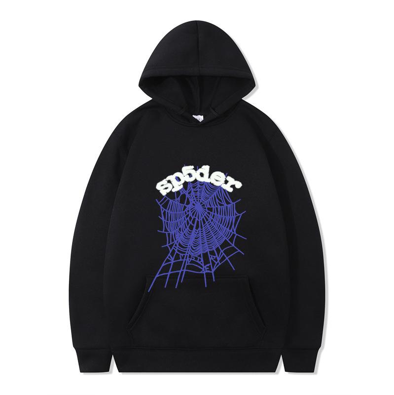 Sweat à capuche 555 Série Spider Hommes et Femmes Pull Automne Hiver Sweat-shirt Imprimé